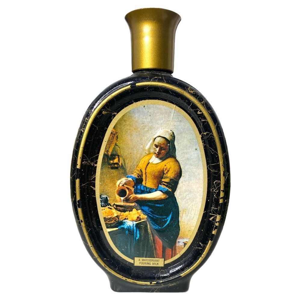 Vermeer Maidservant Pouring Milk Jim Beam Whiskey Decanter Bottle Vintage 1972